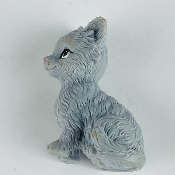 Mattel 2008 Barbie Family Pet Gray Kitty Cat Animal Figure Toy Pretend Play - Picture 2 of 4